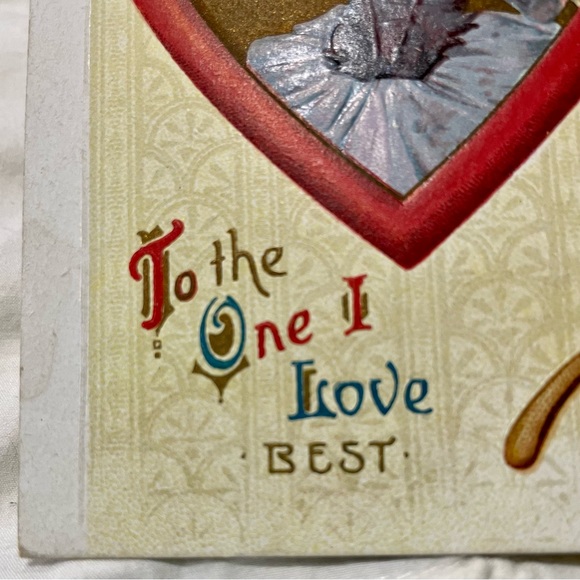 Vintage Valentine’s Day postcard card. Made in England Valentine Paper Ephemera - Picture 9 of 12